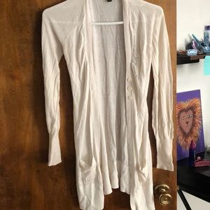 Express White Cardigan
